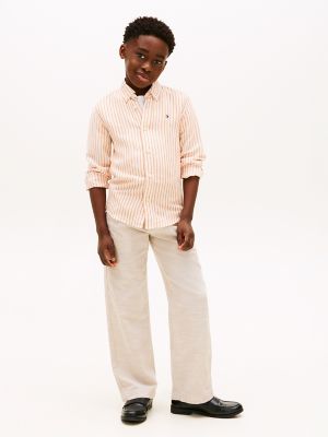 Tommy Hilfiger Boys' Kids' Slub Cotton Pull-On Pant - Sandalwood - XL
