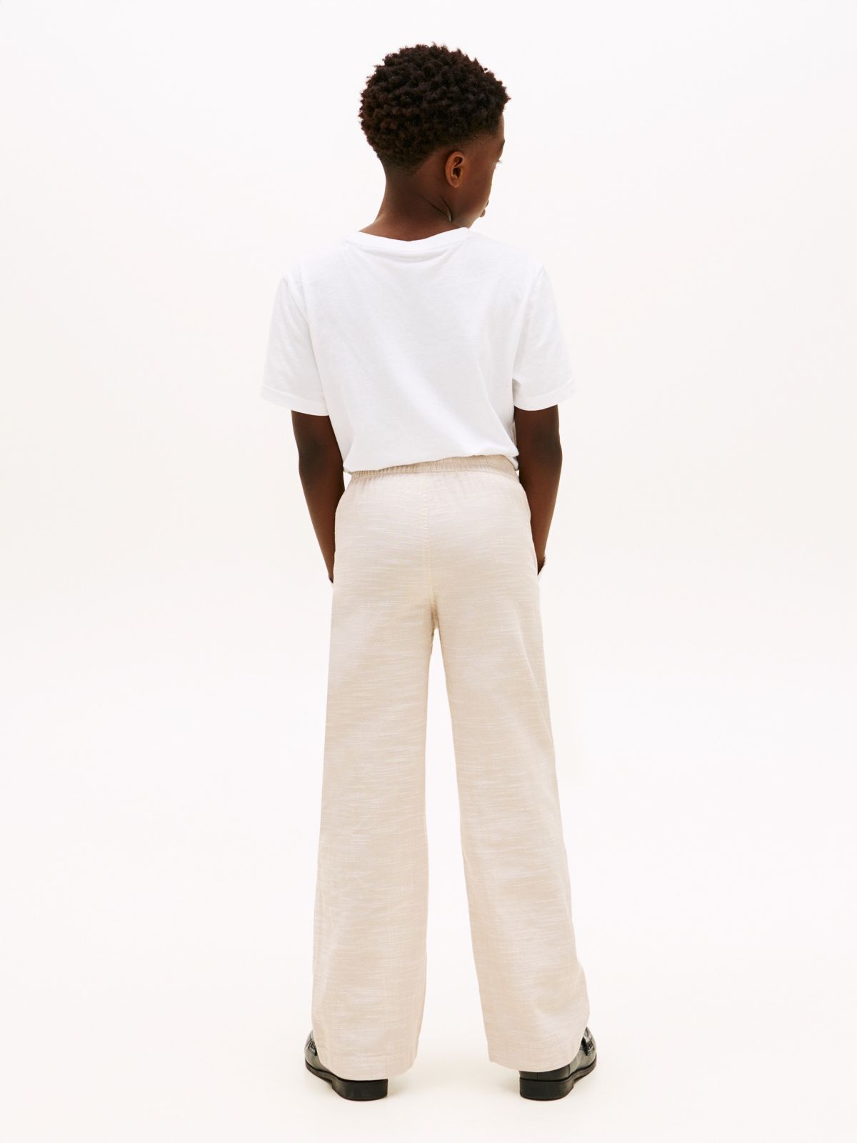 Kids' Slub Cotton Pull-On Pant — Sandalwood