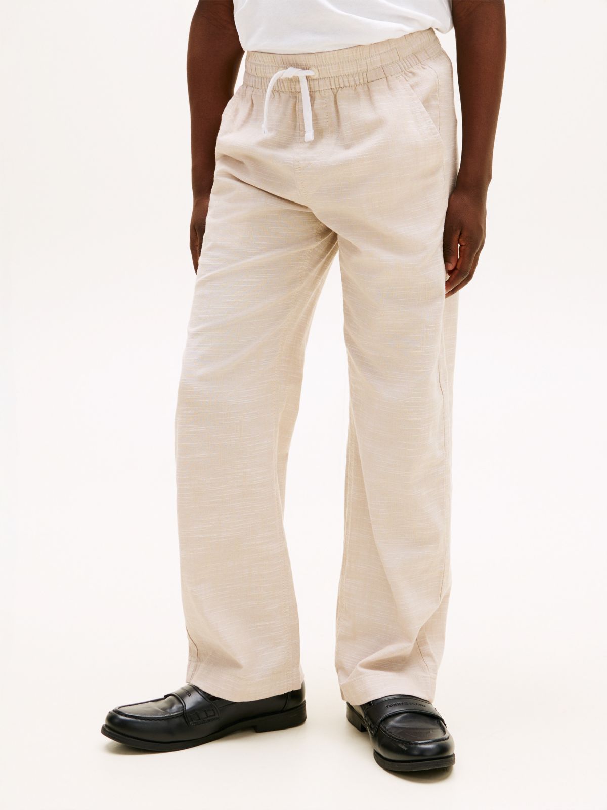 Kids' Slub Cotton Pull-On Pant — Sandalwood