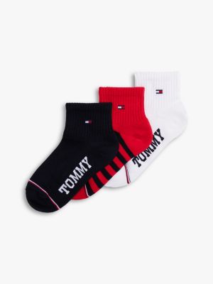 Kids' Quarter-Top Sock 3-Pack, Navy / Multi