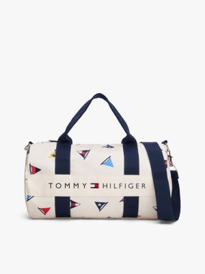 Kids' Allover Sailing Flag Duffle Bag, Calico Multi