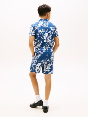 Детские брюки Tommy Hilfiger Kids' Linen-Cotton Blend Floral Short — фото 4