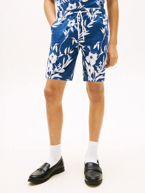 Детские брюки Tommy Hilfiger Kids' Linen-Cotton Blend Floral Short