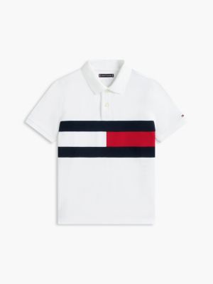 Детские топы Tommy Hilfiger Kids' Colorblock Flag Stretch Polo — фото 6