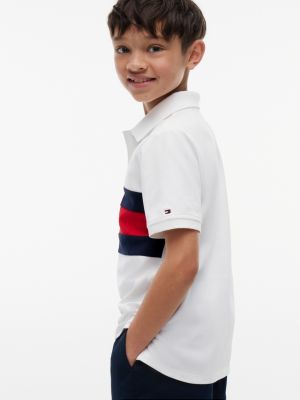 Детские топы Tommy Hilfiger Kids' Colorblock Flag Stretch Polo — фото 4