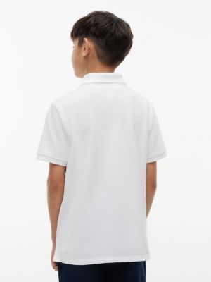 Детские топы Tommy Hilfiger Kids' Colorblock Flag Stretch Polo — фото 5