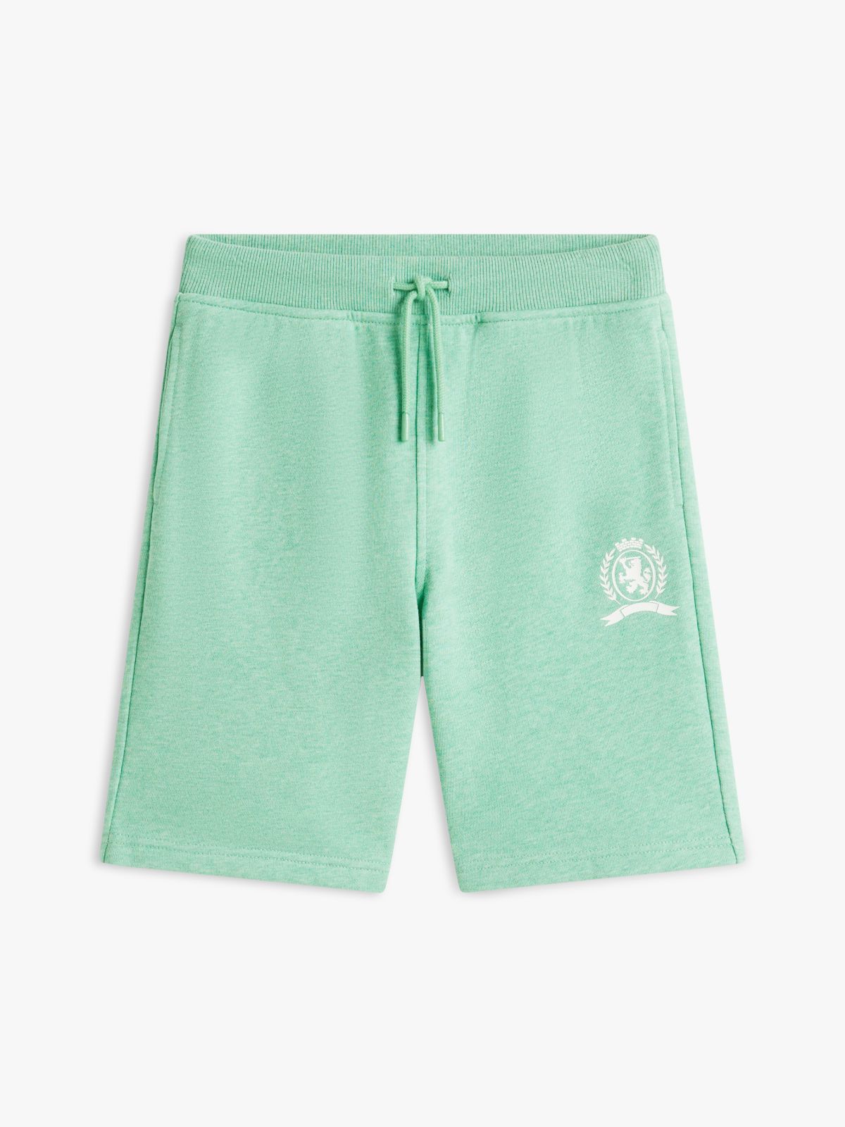 Kids' Crest Logo Short — Lime Green