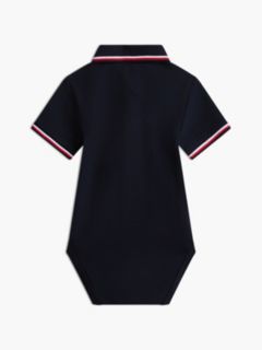Babies' Tommy Wicking Polo Onesie — Navy Blue 2