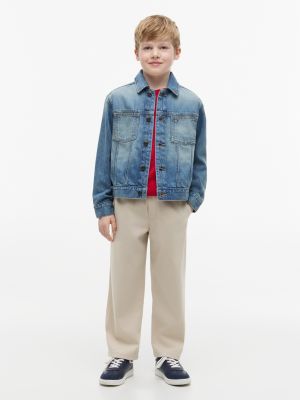 Детские куртки Tommy Hilfiger Kids' Hilfiger Flag Denim Jacket — фото 2
