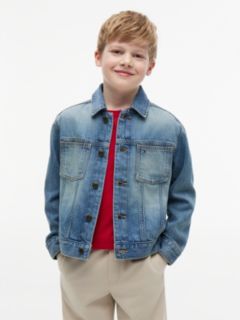 Kids' Hilfiger Flag Denim Jacket — Med Wash 1