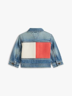 Детские куртки Tommy Hilfiger Babies' Hilfiger Flag Denim Jacket — фото 2