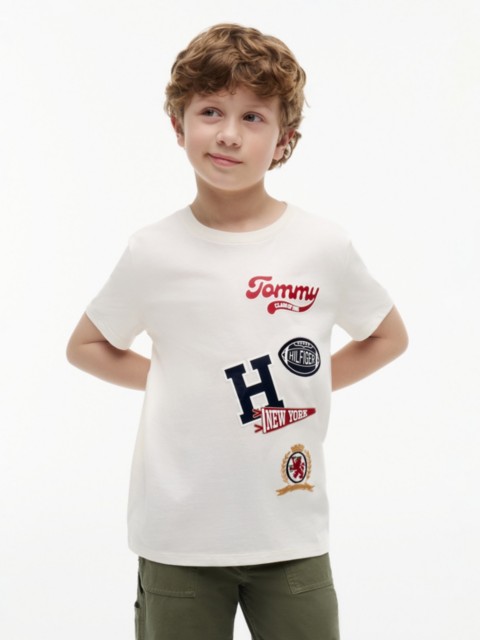 Детские футболки Tommy Hilfiger Kids' Mixed Varsity Badge T-Shirt