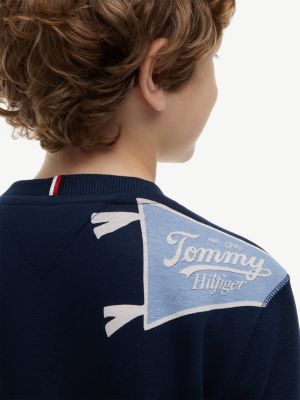 Детские худи Tommy Hilfiger Kids' Allover Tommy Logo Sweatshirt — фото 3