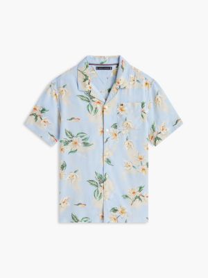 Детские рубашки Tommy Hilfiger Kids' Floral Print Camp Shirt — фото 5