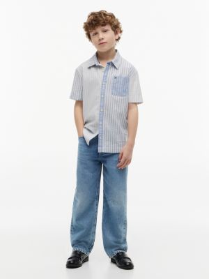 Детские рубашки Tommy Hilfiger Kids' Mixed Stripe Shirt — фото 2