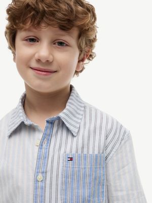 Детские рубашки Tommy Hilfiger Kids' Mixed Stripe Shirt — фото 3
