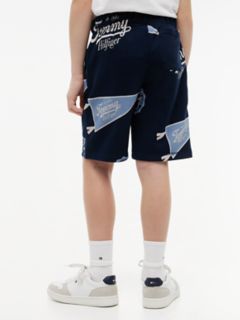 Kids' Allover Tommy Logo Sweatshort — Dark Night Navy 4