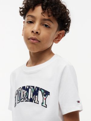 Детские футболки Tommy Hilfiger Kids' Floral Tommy Logo T-Shirt — фото 3