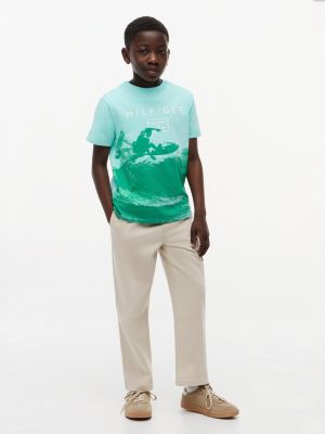 Детские футболки Tommy Hilfiger Kids' Surf Logo T-Shirt — фото 2