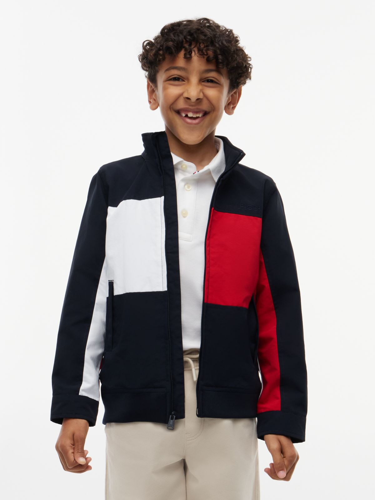 Kids' Hilfiger Flag Regatta Jacket — Navy Blue