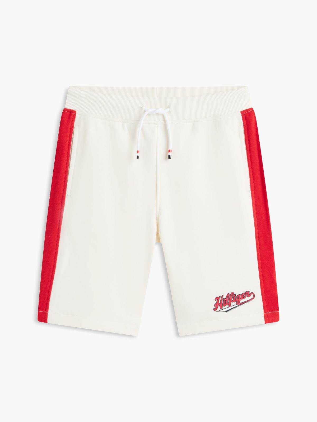 Kids' Hilfiger Colorblock Sweatshort — Deep Crimson