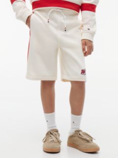 Kids' Hilfiger Colorblock Sweatshort — Deep Crimson 1