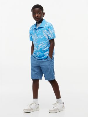 Детские свитеры Tommy Hilfiger Kids' Tropical Print Stretch Polo — фото 2