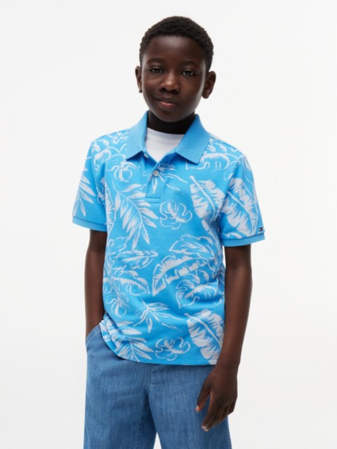 Детские свитеры Tommy Hilfiger Kids' Tropical Print Stretch Polo