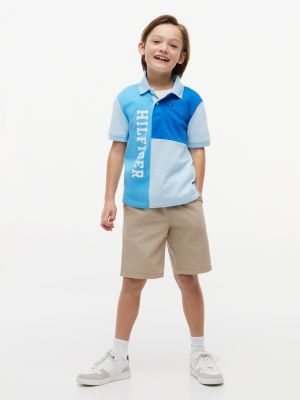 Детские свитеры Tommy Hilfiger Kids' Colorblock Logo Stretch Polo — фото 2