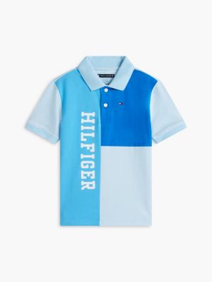Детские свитеры Tommy Hilfiger Kids' Colorblock Logo Stretch Polo — фото 5