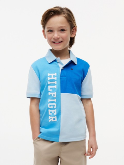 Детские свитеры Tommy Hilfiger Kids' Colorblock Logo Stretch Polo