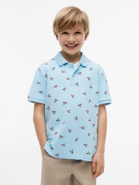 Детские свитеры Tommy Hilfiger Kids' Allover Nautical Flag Stretch Polo