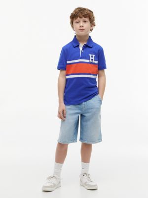 Детские топы Tommy Hilfiger Kids' H Logo Colorblock Stretch Polo — фото 2