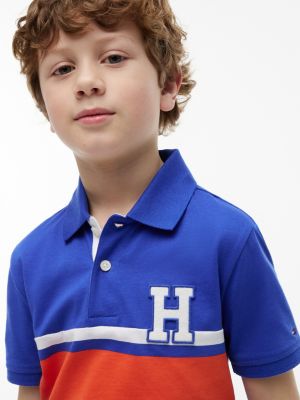 Детские топы Tommy Hilfiger Kids' H Logo Colorblock Stretch Polo — фото 3