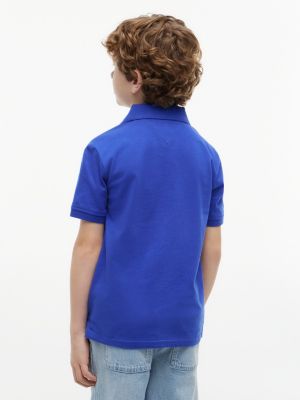 Детские топы Tommy Hilfiger Kids' H Logo Colorblock Stretch Polo — фото 4
