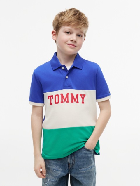 Детские топы Tommy Hilfiger Kids' Tommy Colorblock Stretch Polo