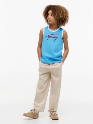 Детские топы Tommy Hilfiger Kids' Script Tommy Logo Tank Top — фото 2