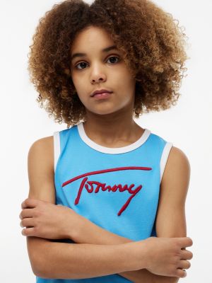 Детские топы Tommy Hilfiger Kids' Script Tommy Logo Tank Top — фото 3