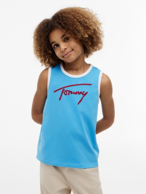 Детские топы Tommy Hilfiger Kids' Script Tommy Logo Tank Top