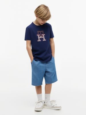 Детские футболки Tommy Hilfiger Kids' Stars & Stripes Monogram T-Shirt — фото 2