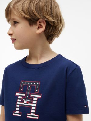Детские футболки Tommy Hilfiger Kids' Stars & Stripes Monogram T-Shirt — фото 3