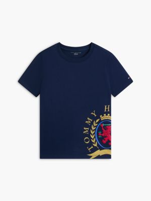 Детские футболки Tommy Hilfiger Kids' Crest Logo T-Shirt — фото 5