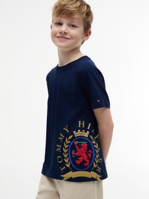 Детские футболки Tommy Hilfiger Kids' Crest Logo T-Shirt — фото 3