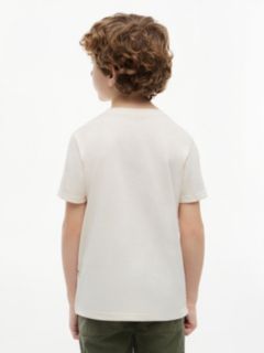 Kids' Crest Logo T-Shirt — Ivory Petal 4