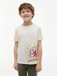 Kids' Crest Logo T-Shirt — Ivory Petal 1