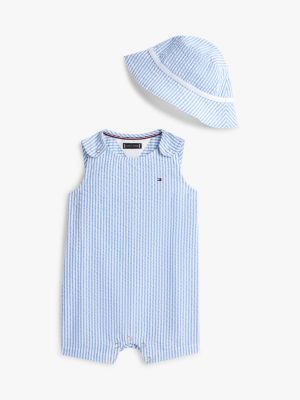 Babies' Seersucker Shortall & Hat Set from Tommy Hilfiger - $29.70