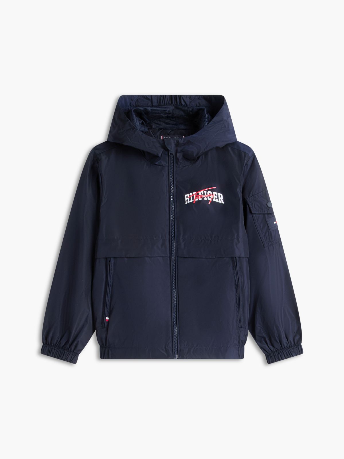 Kids' Hooded Sailing Jacket — Navy Blue
