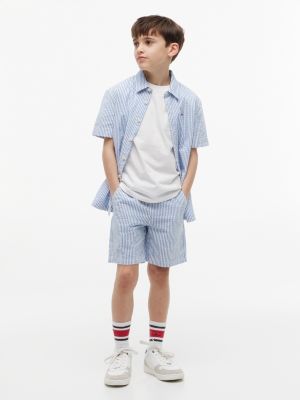 Детские брюки Tommy Hilfiger Kids' Striped Seersucker Short — фото 2