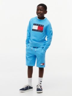 Kids' Flag Logo Sweatshort — Frigid Blue 2
