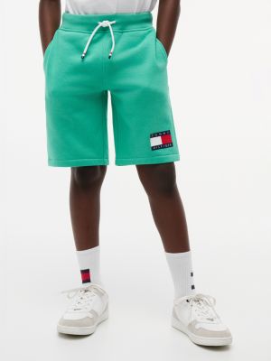 Kids' Flag Logo Sweatshort, Aloha Green